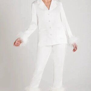 Nadine Merabi Darci Pajamas in White. Worn once NADINE MERABI